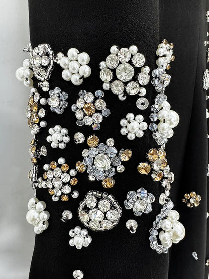 Luxury Beaded Floor-Length Formal Dress – High Street Dress