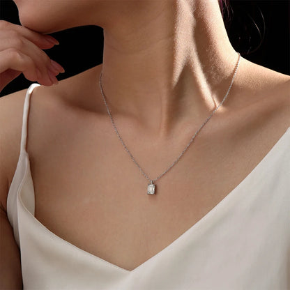 All Cuts Moissanite Solitaire Necklace