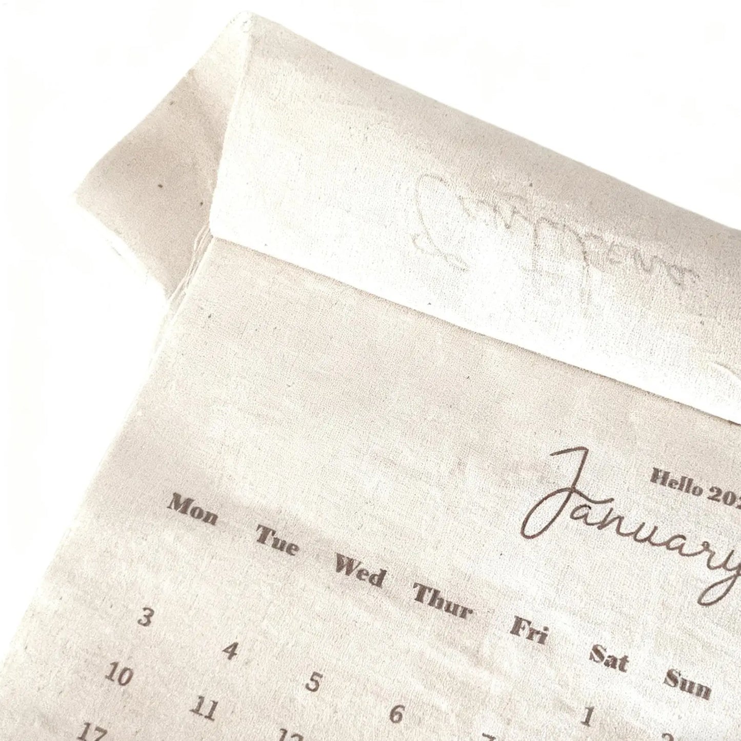 2026 Fabric Wall Calendar - 12-Month Home, Office Calendar