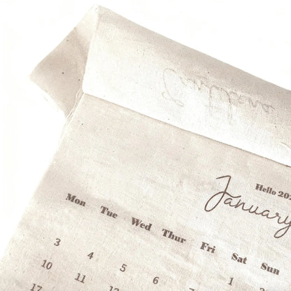 2026 Fabric Wall Calendar - 12-Month Home, Office Calendar