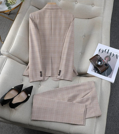 Women's Plaid Pantsuits
