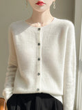 100% Merino Wool Women’s Basic Cardigan