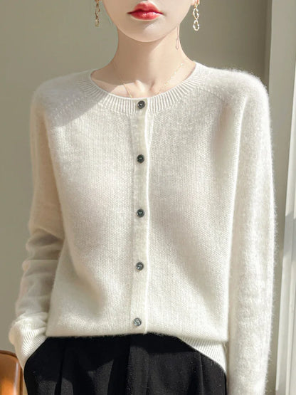 100% Merino Wool Women’s Basic Cardigan