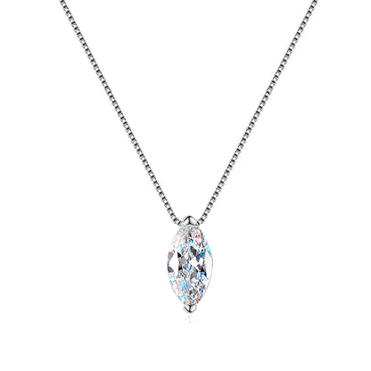 1 Carat Marquise Moissanite Necklace