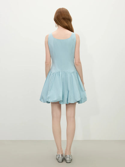 100% Cotton Sleeveless A-Line Mini Dress