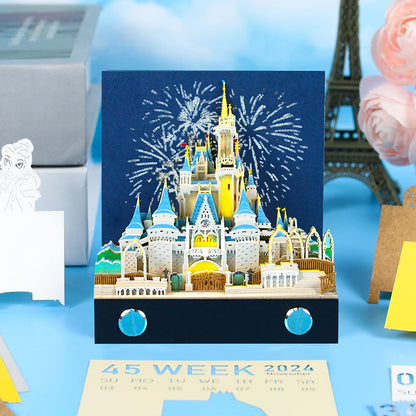 3D Time Piece 2026 Calendar With Light - Gift for Christmas