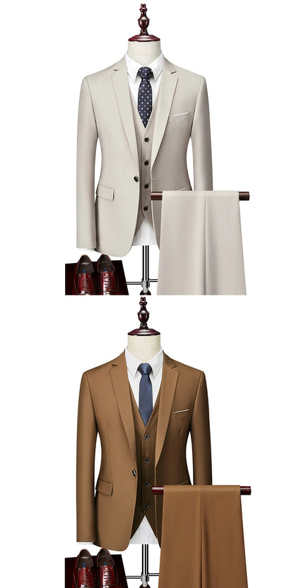 Men’s 3-Piece Formal Business Suit