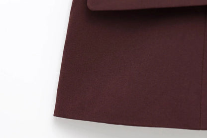 Strapless Blazer Design Crop Top