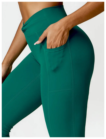 High Waist Wide Leg Workout Trousers Flare Leggings