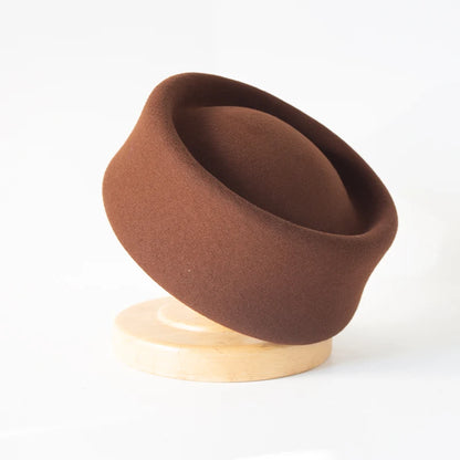 100% Wool Felt Blocked Beret Women's Hat - Christmas Gift