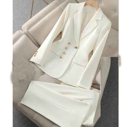 One Button Blazer and Trousers Suit