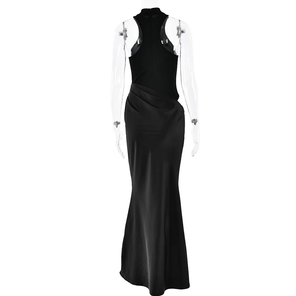 Sleeveless Cut-Out Floor-Length Dress