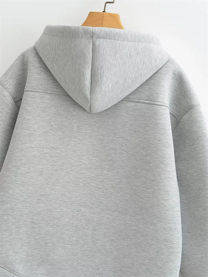 Double Pockets Oversize Hoodie Sweatshirt