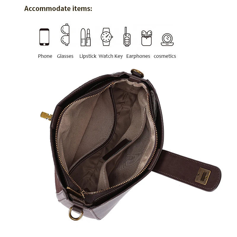 Genuine Leather Cross Body Bag