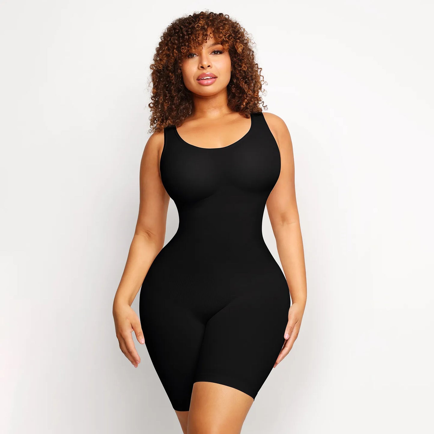 Seamless Round Neckline One Piece Sport Corset Jumpsuit Or Romper