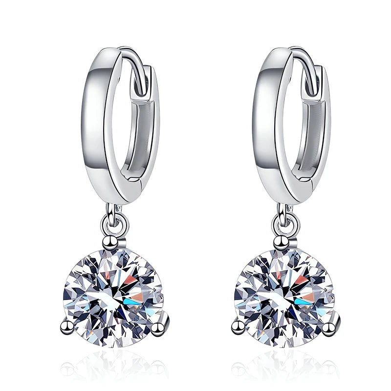 Moissanite Drop Earrings