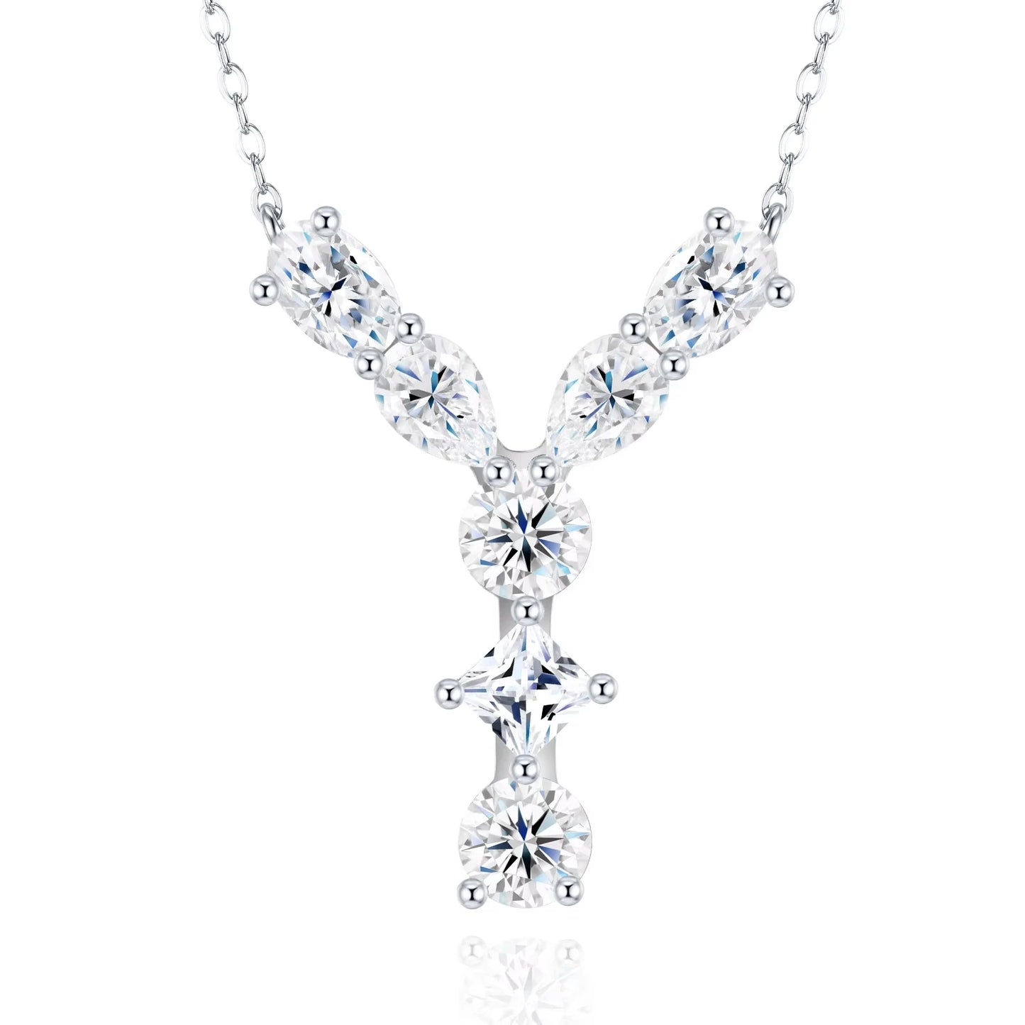 Moissanite Letters Necklace - Luxury Christmas Gift For Women & Men