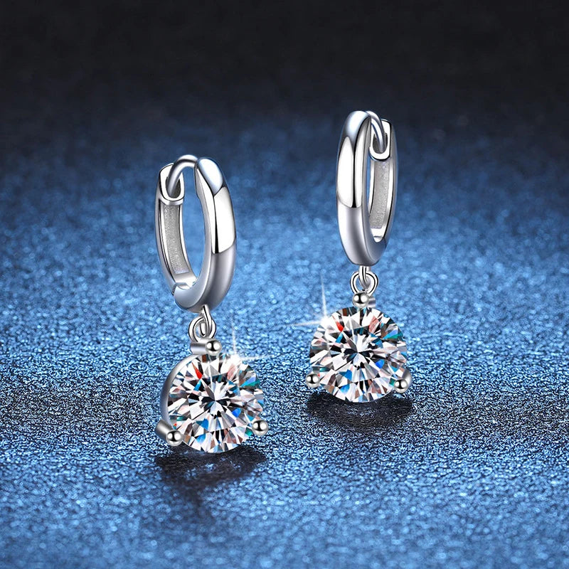 Moissanite Drop Earrings