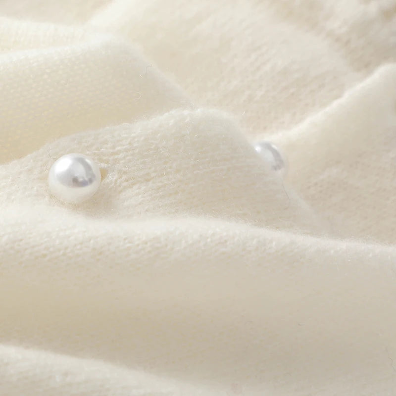 100% Pure Cashmere Knitted Shawl Cape