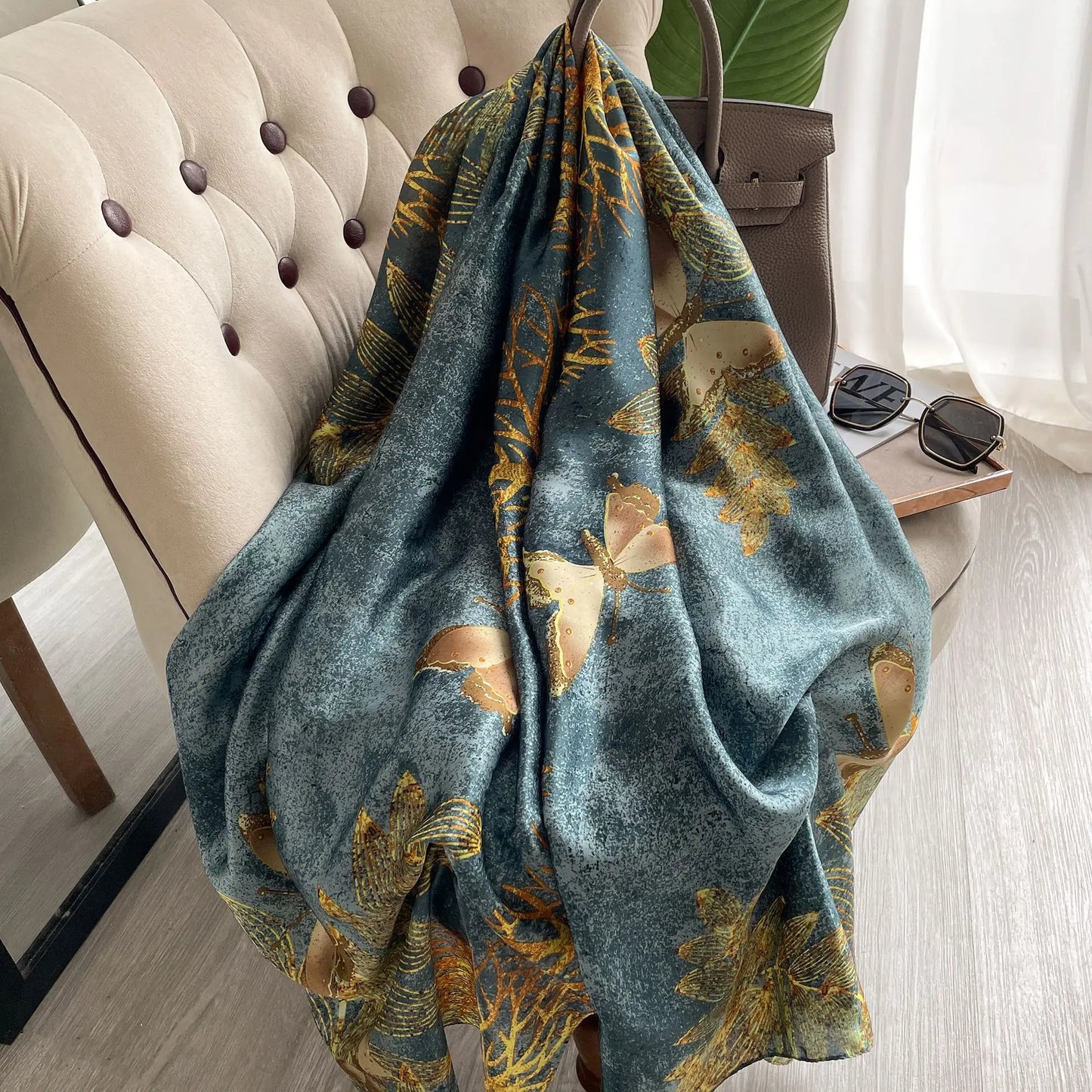 Large Silk Feel Scarf (180*90CM)  Shawl Scarf