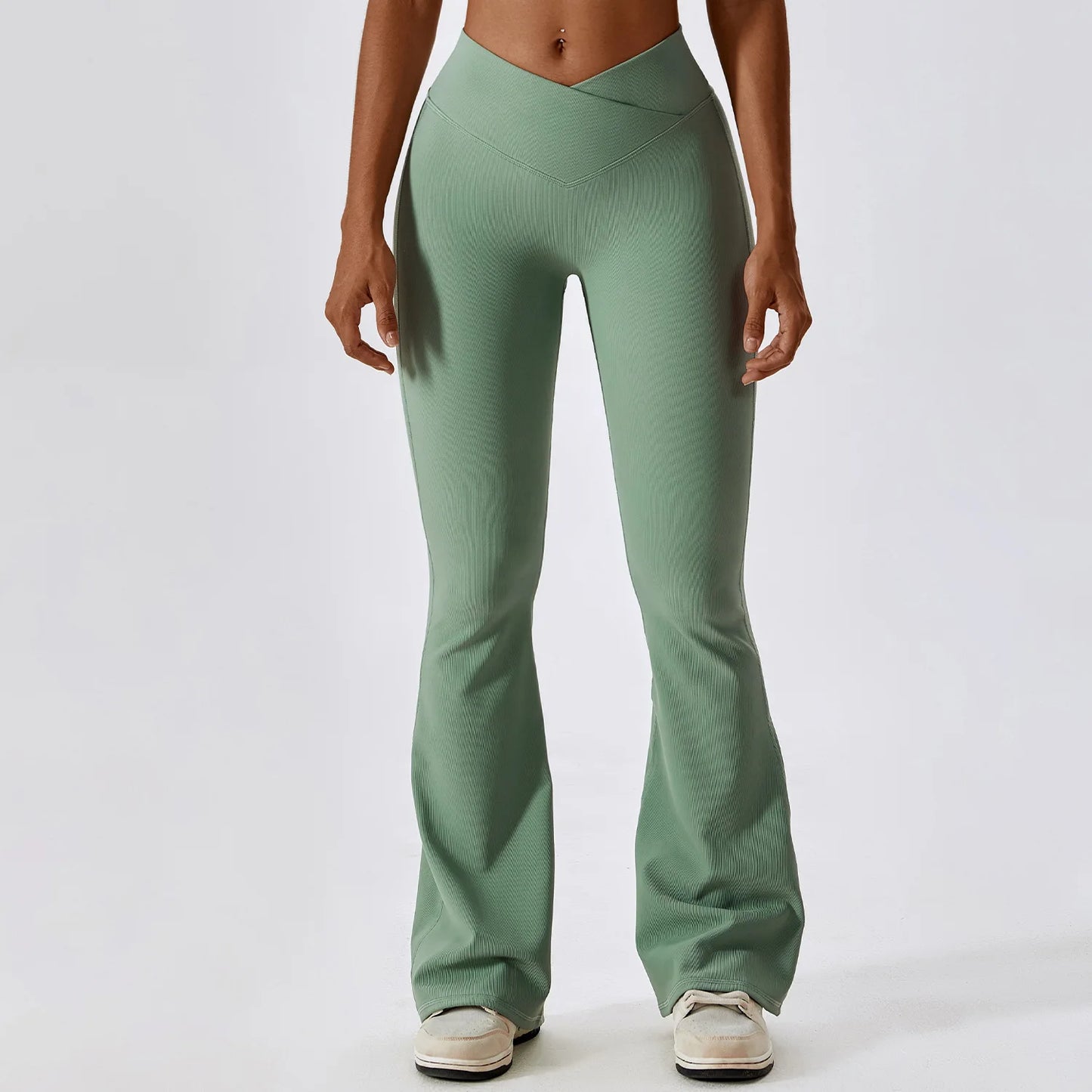 Flare Leggings Workout Pants with Tummy Control