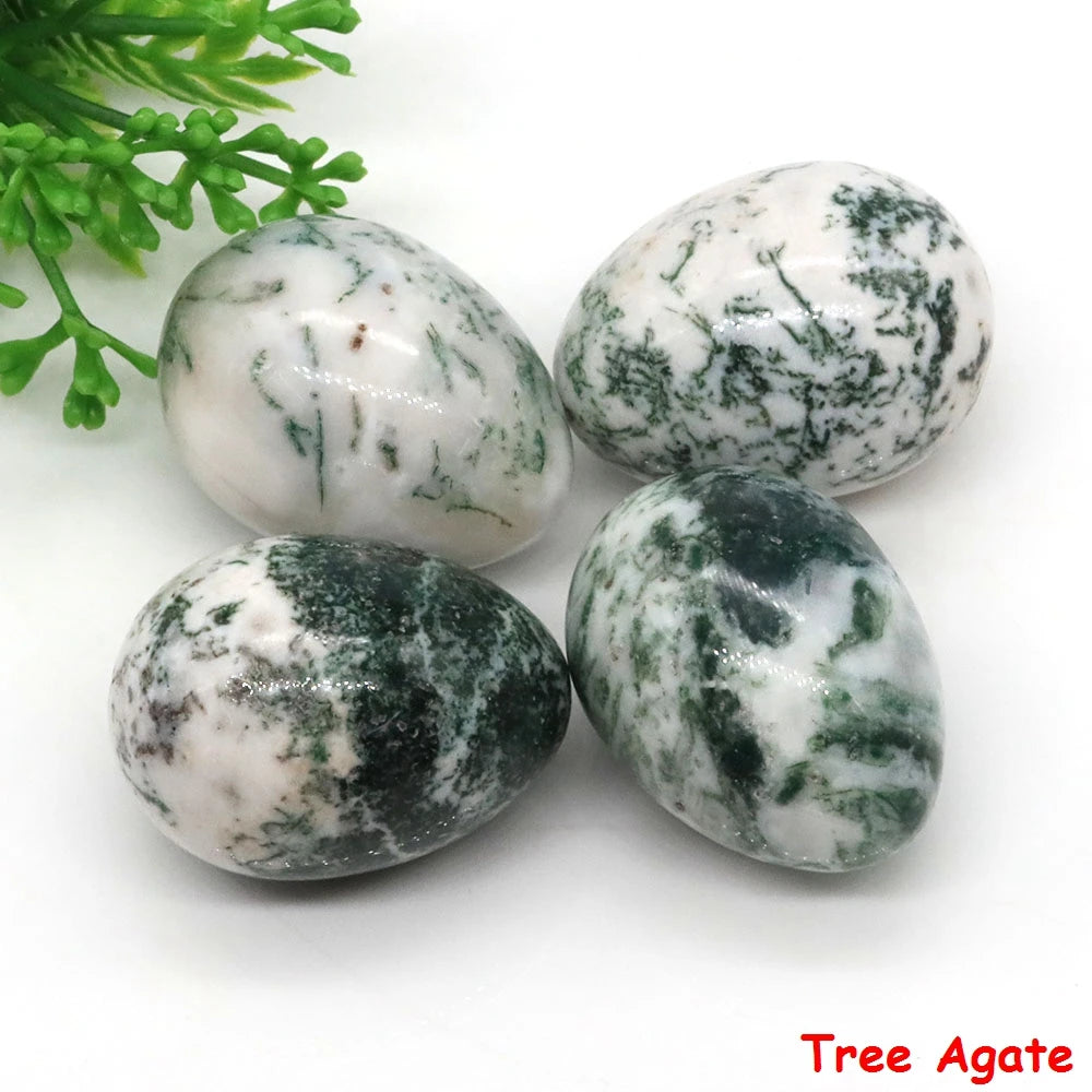 Egg Shape Natural Healing Stones 22x30 MM