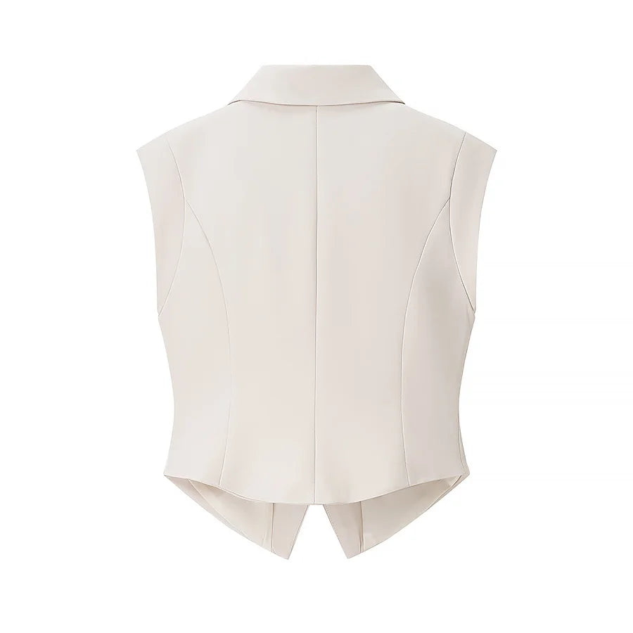 Tailored Vest & Wide-Leg Trouser Set