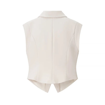 Tailored Vest & Wide-Leg Trouser Set