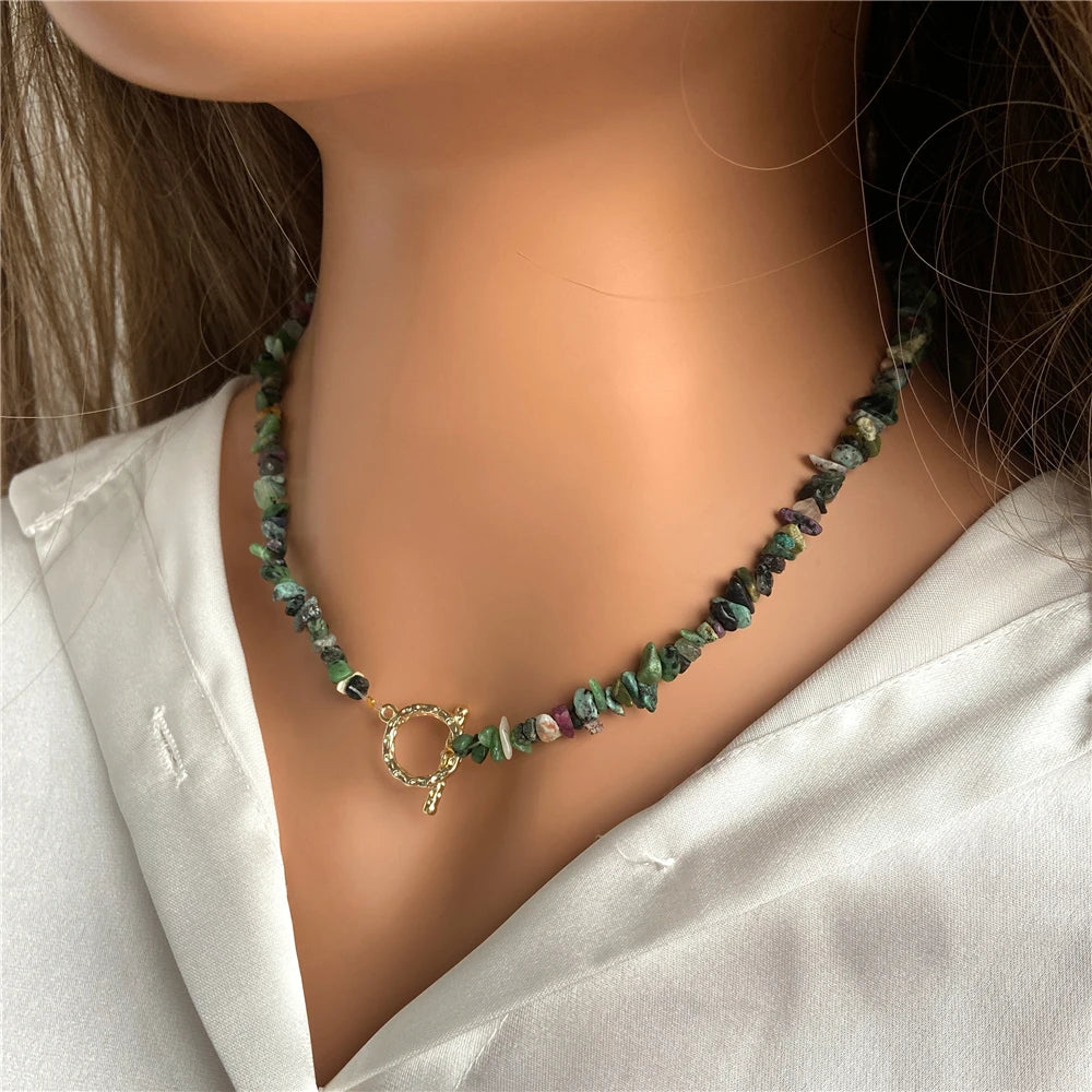 Semi-precious Natural Stones Healing Necklace