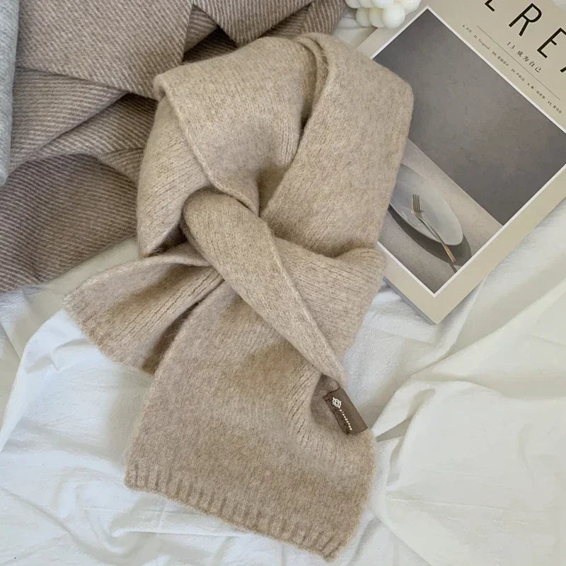 Korean Style Cashmere Knitted Scarf