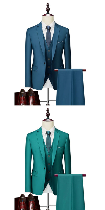 Men’s 3-Piece Formal Business Suit