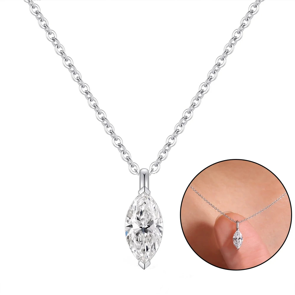 All Cuts Moissanite Solitaire Necklace