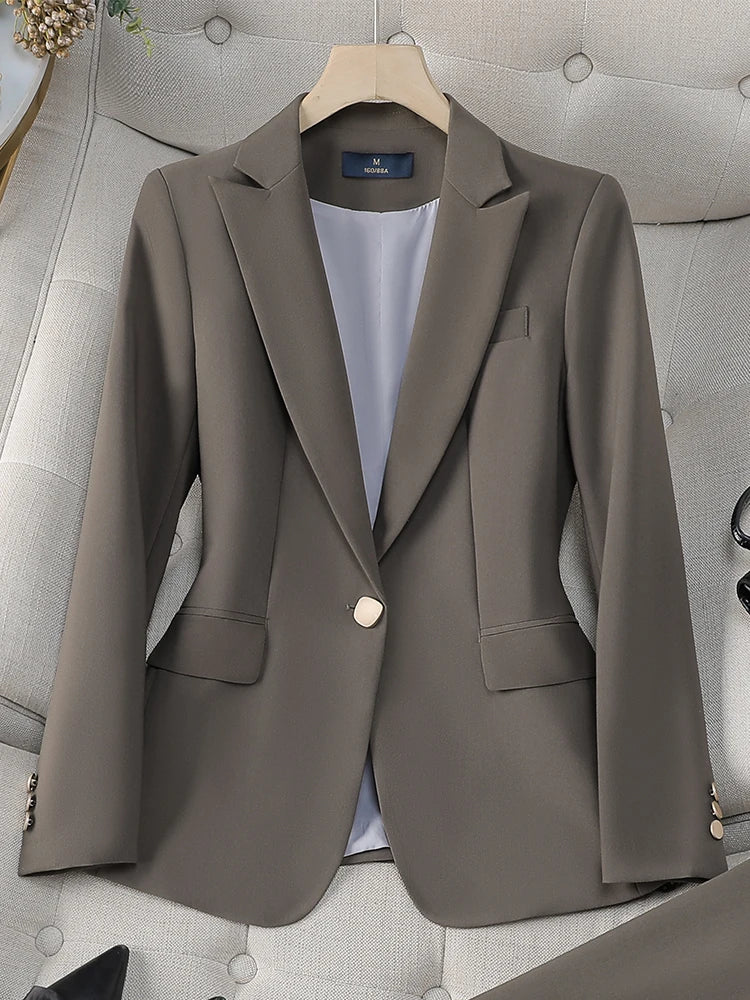 Women Single Button Formal Blazer