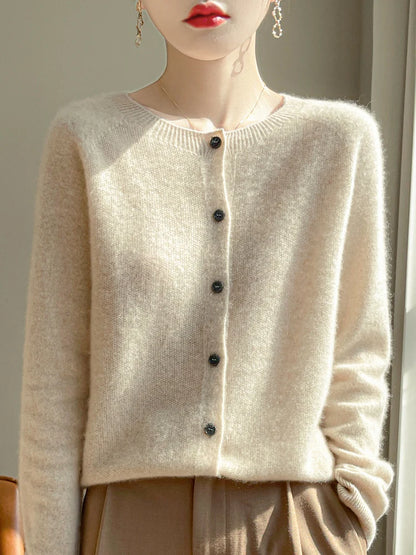 100% Merino Wool Women’s Basic Cardigan