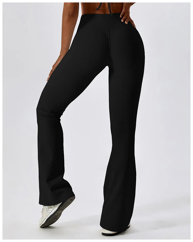 Flare Leggings Workout Pants with Tummy Control