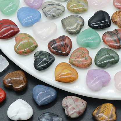 5Pcs/ Lot Heart Shape Natural Stones