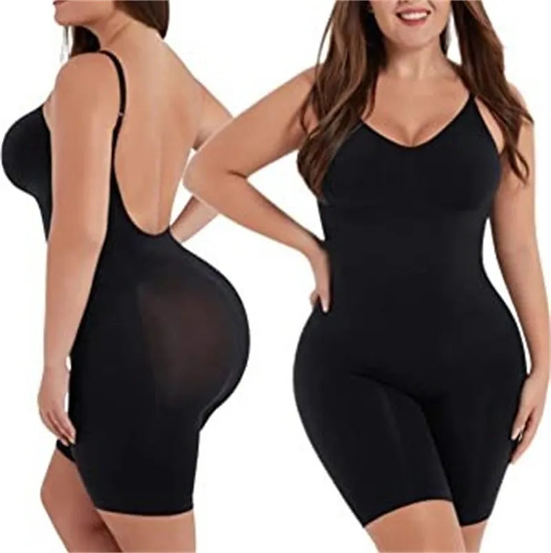 Seamless Backless U Neckline Full Coverage Shapewear