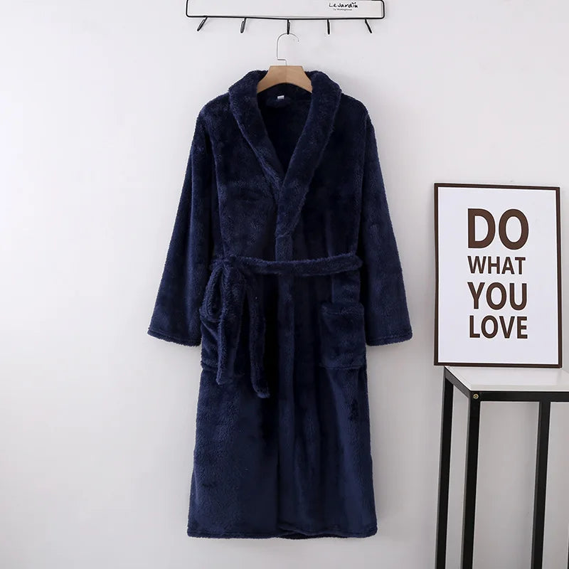 Winter Thick Sleeprobe - Flannel Warm Home Robe