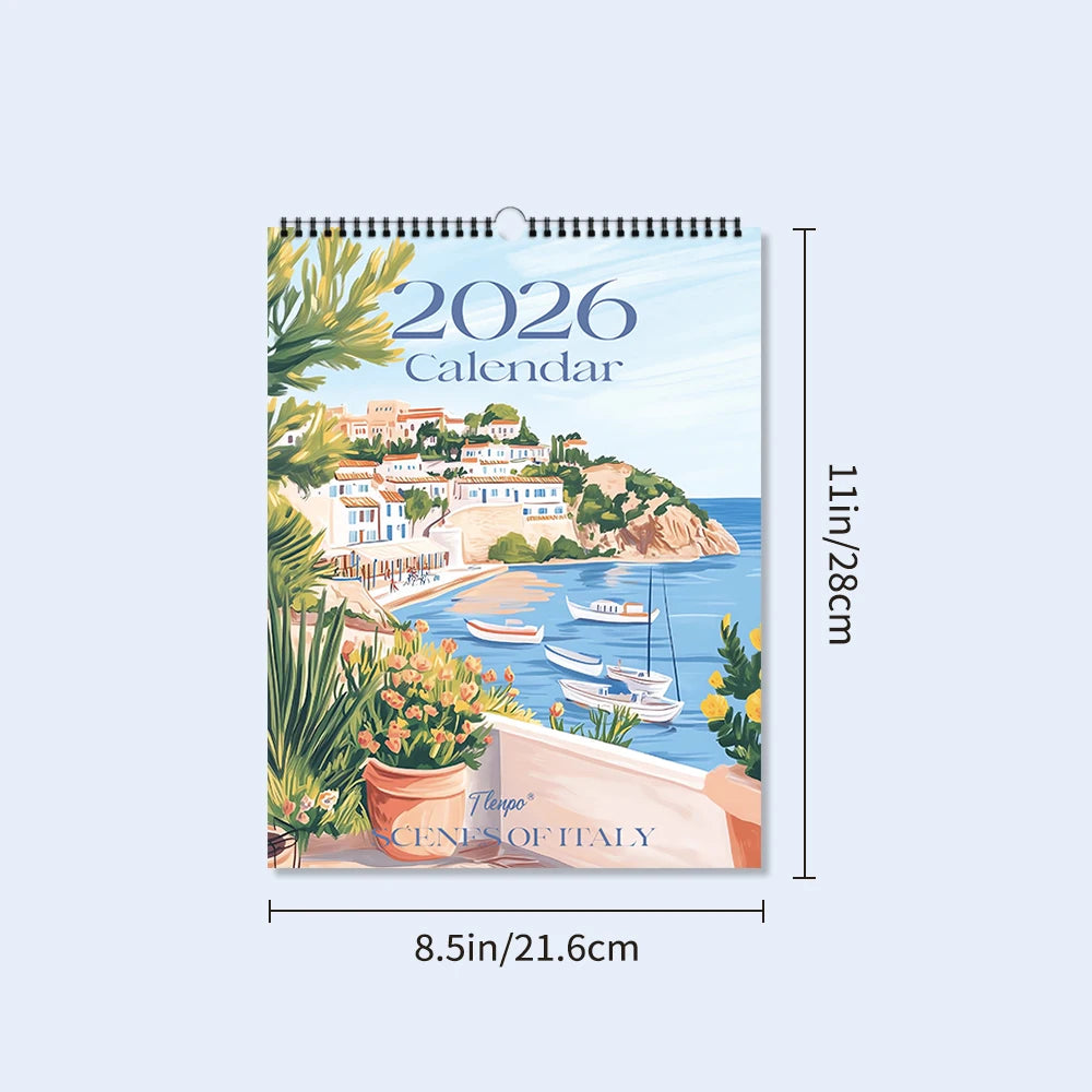 2026 Italian Art Wall Calendar - Christmas Gift