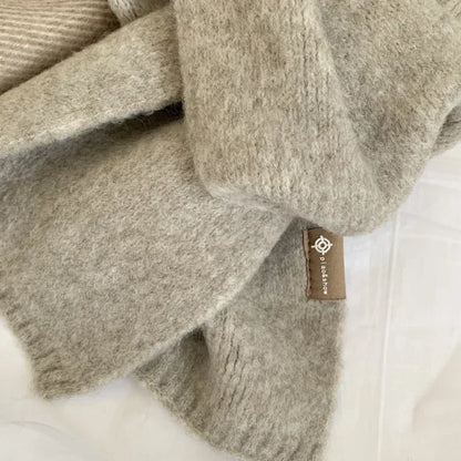 Korean Style Cashmere Knitted Scarf