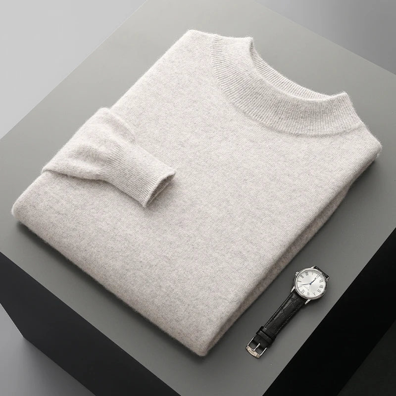 Men's 100% Merino Wool Crewneck Sweater