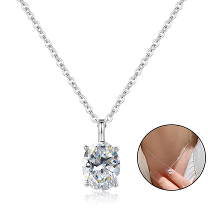 All Cuts Moissanite Solitaire Necklace