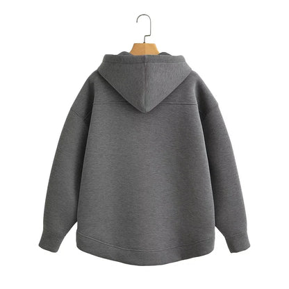 Double Pockets Oversize Hoodie Sweatshirt