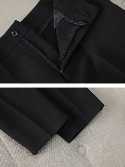 Satin Detail Women’s Formal Pant Suit