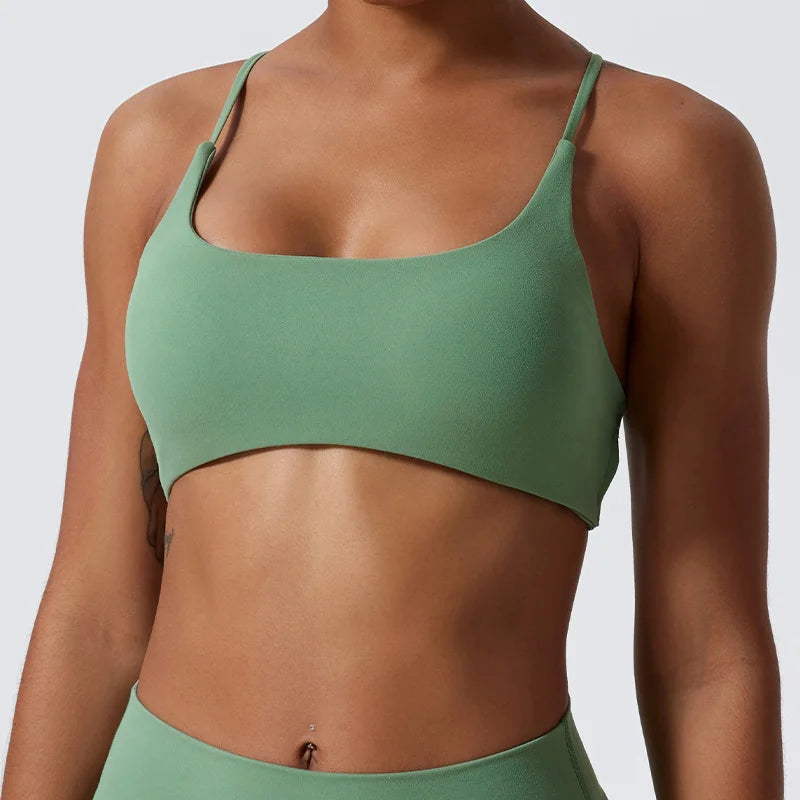 Square Neckline Workout Bra