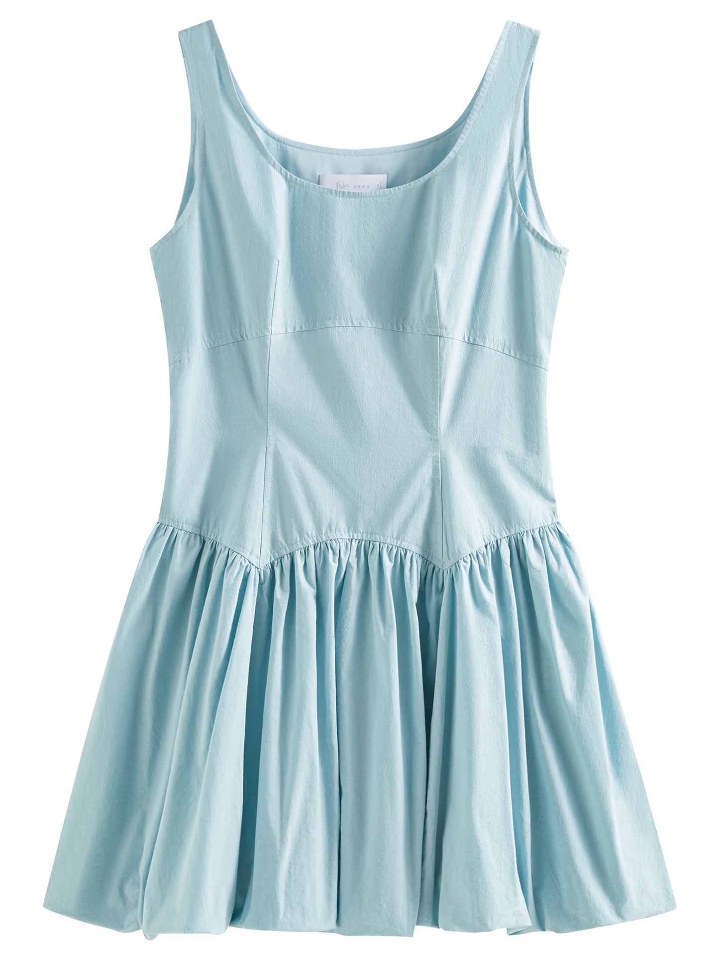 100% Cotton Sleeveless A-Line Mini Dress