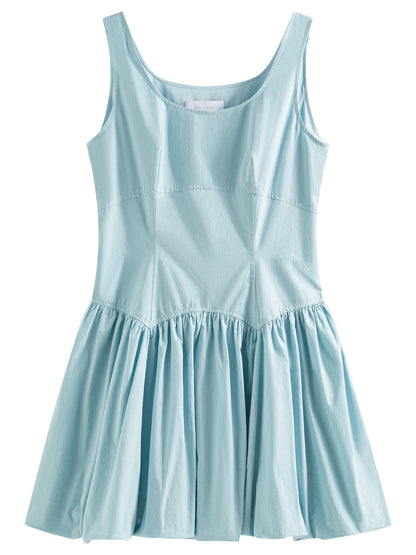 100% Cotton Sleeveless A-Line Mini Dress