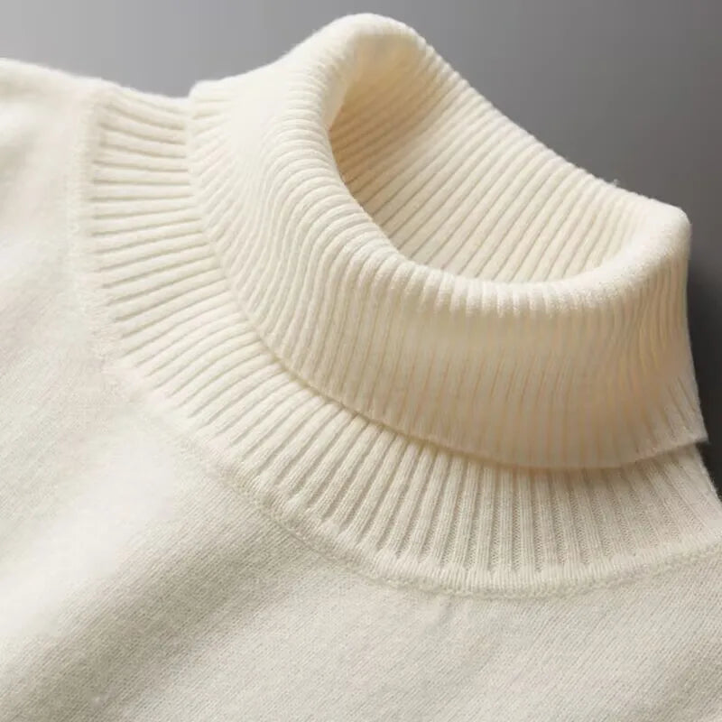 100% Merino Wool Turtleneck Sweater