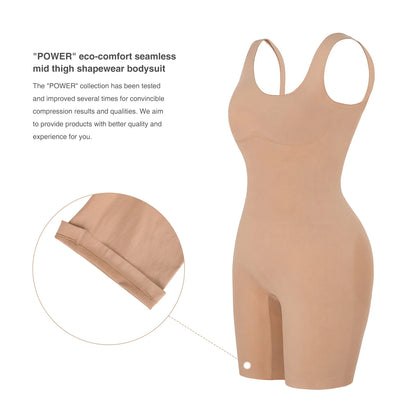 Seamless Round Neckline One Piece Sport Corset Jumpsuit Or Romper