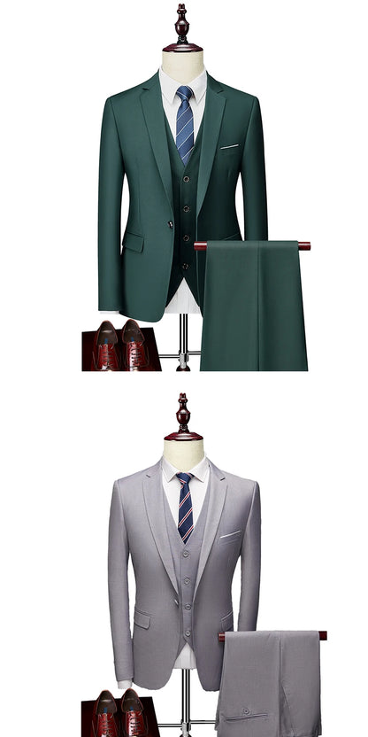 Men’s 3-Piece Formal Business Suit